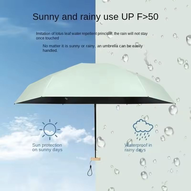 Mini Capsule Umbrella Small Folding Pocket UV Protection Umbrella 2