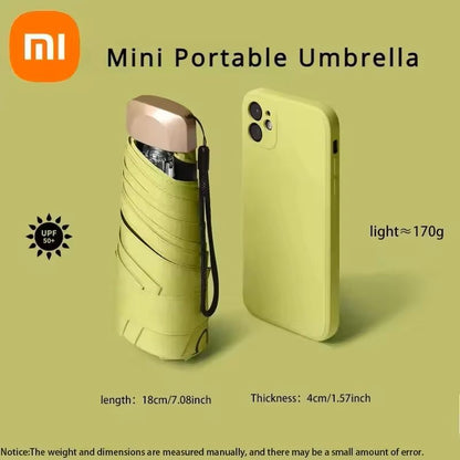 Mini Capsule Umbrella Small Folding Pocket UV Protection Umbrella 7