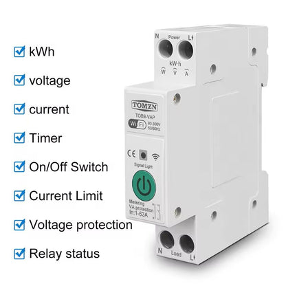 WiFi Smart Switch Energy Meter With KWh Monitoring And Timer Relay 2