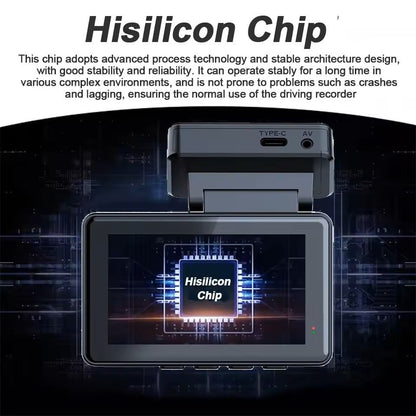 4K Dual Lens Dash Cam With GPS WiFi Night Vision Front And Rear Camera 3