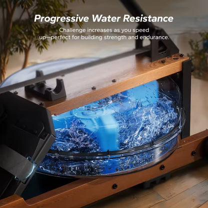 Foldable Water Rowing Machine With Monitor And 400 Lbs Weight Capacity 3