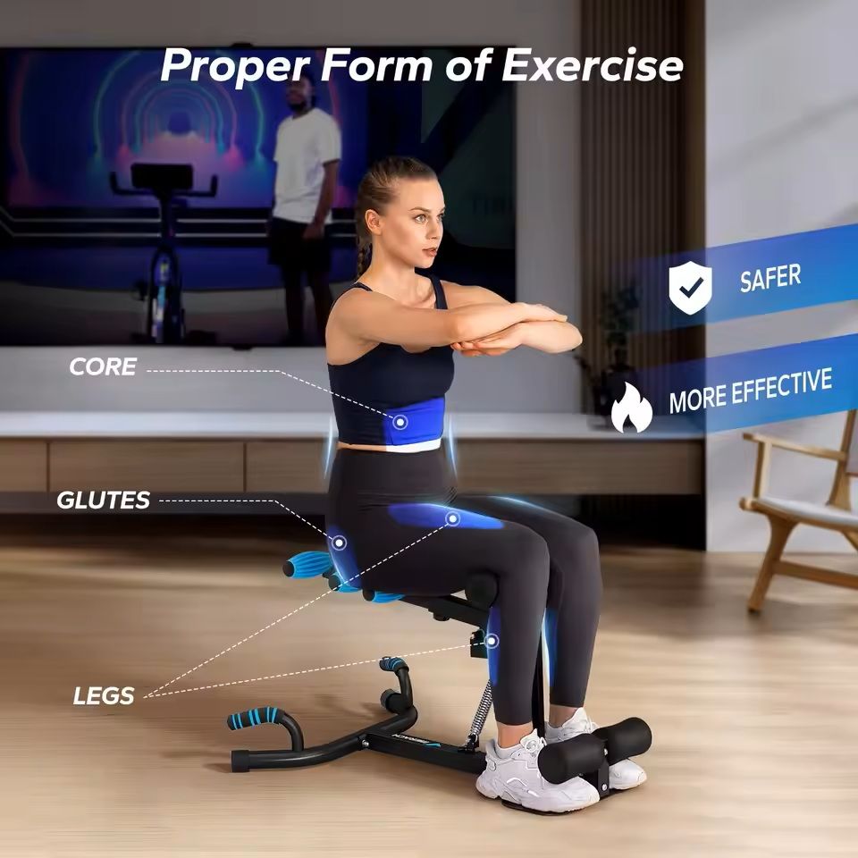 Adjustable Deep Squat Machine Multifunctional Glutes And Core Trainer 4