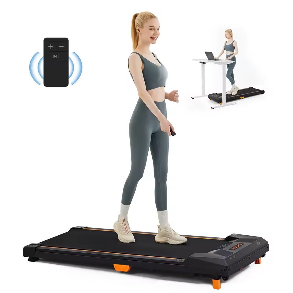 Under Desk Incline Treadmill Compact Walking Pad 330 Lbs Capacity 5