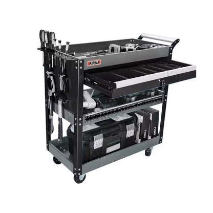 3Tier Rolling Tool Cart With Wheels 440 Lbs Capacity Garage Storage 7