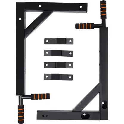 MultiGrip Wall Mount PullUp Bar And Dip Station For Home Fitness 3