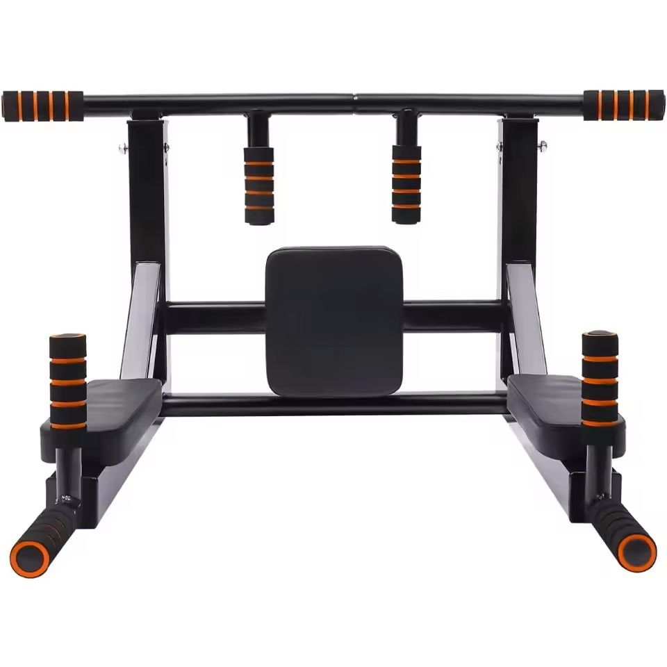 MultiGrip Wall Mount PullUp Bar And Dip Station For Home Fitness 6