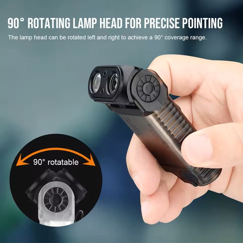 Rechargeable EDC Flashlight With UV Light And Magnetic Base 750 Lumen 2