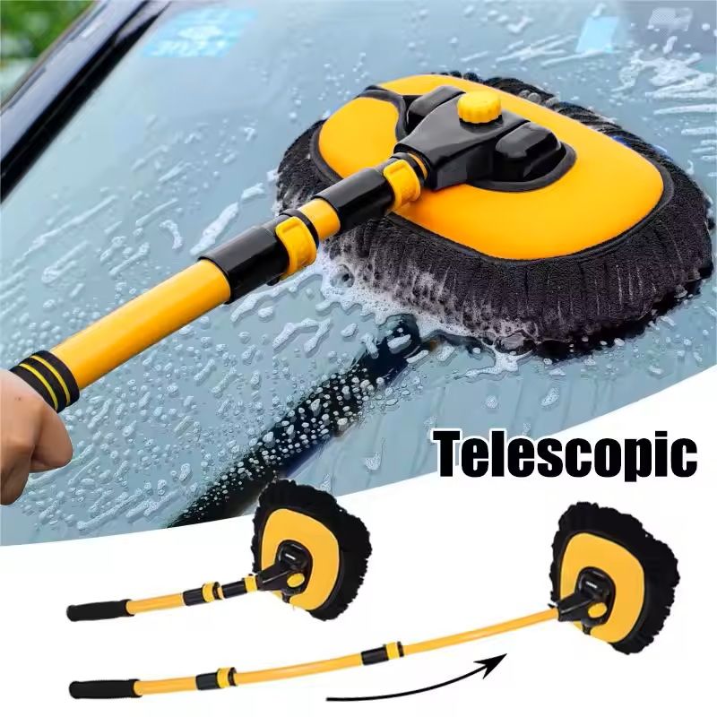 New Car Wash Mop Cleaning Brush With Telescoping Handle