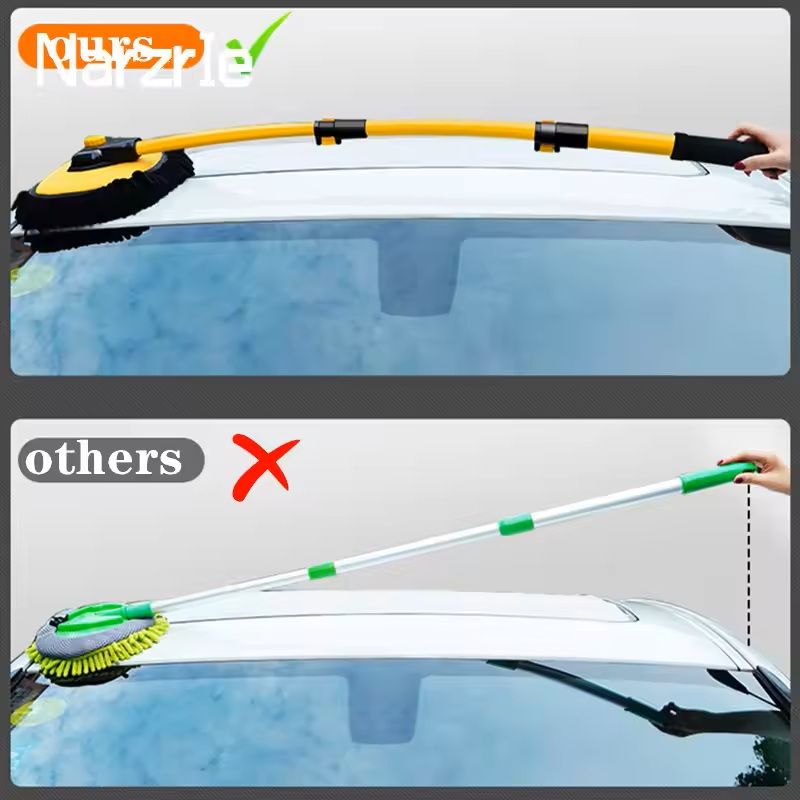New Car Wash Mop Cleaning Brush With Telescoping Handle 4