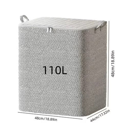 Large Capacity Clothes Storage Bag Foldable Organizer With Zipper And Handles 11