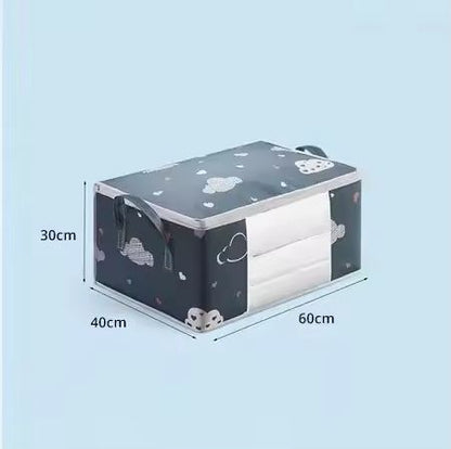 Large Capacity Clothes Storage Bag Foldable Organizer With Zipper And Handles 12