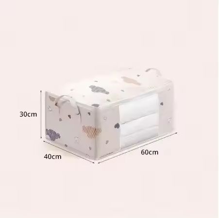 Large Capacity Clothes Storage Bag Foldable Organizer With Zipper And Handles 8