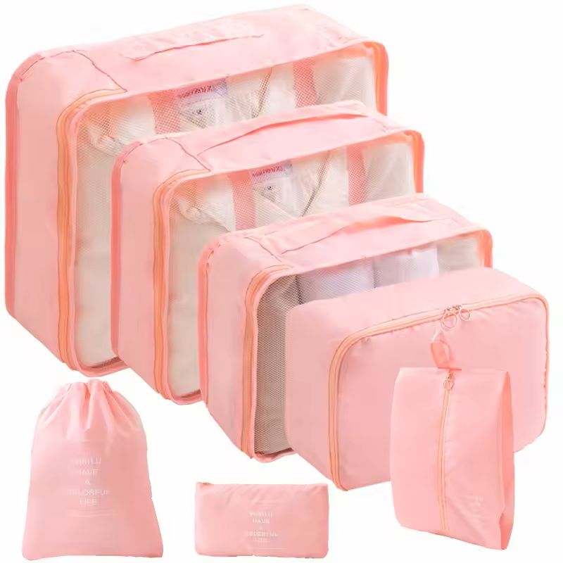 Travel Luggage Organizer Set Packing Cubes And Storage Bags 9