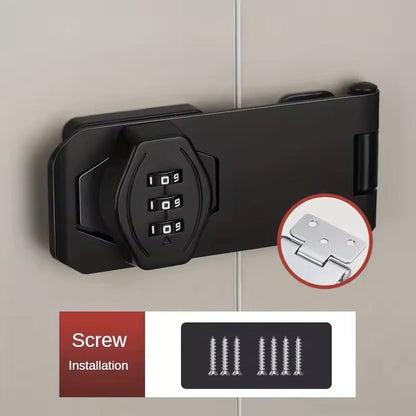 3-Digit Combination Lock Keyless Cabinet Drawer Security Code Lock