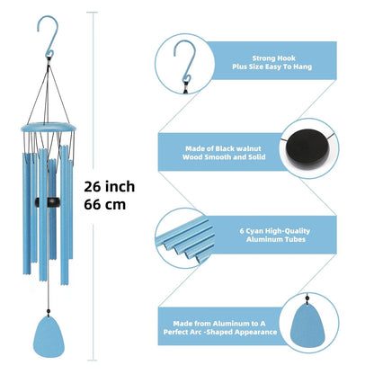 26 Inch Outdoor Wind Chimes For Garden Porch Balcony And Patio Decoration 3
