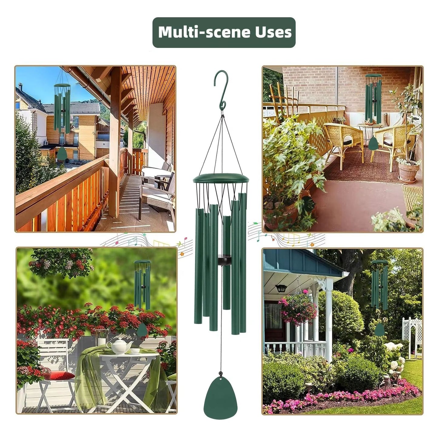 26 Inch Outdoor Wind Chimes For Garden Porch Balcony And Patio Decoration 4