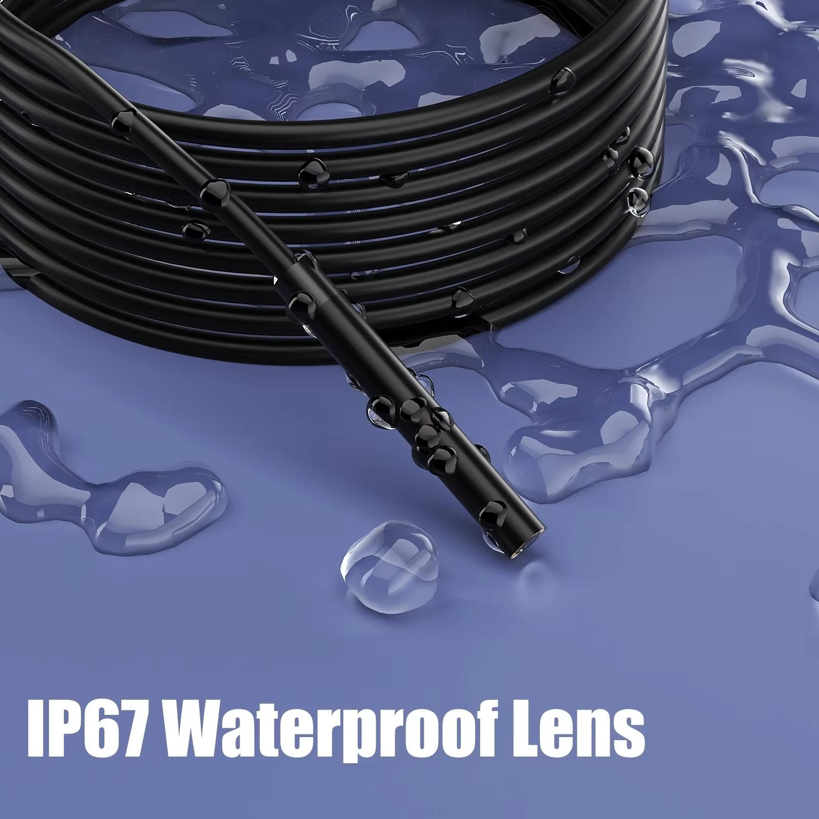 HD 960P Waterproof Inspection Endoscope Camera For IOS With LED Light And Flexible Cable For Car Re 1