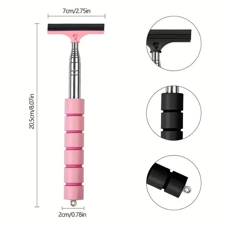 Stainless Steel Extendable Car Rearview Mirror Wiper For Auto Glass And Window Cleaning 7