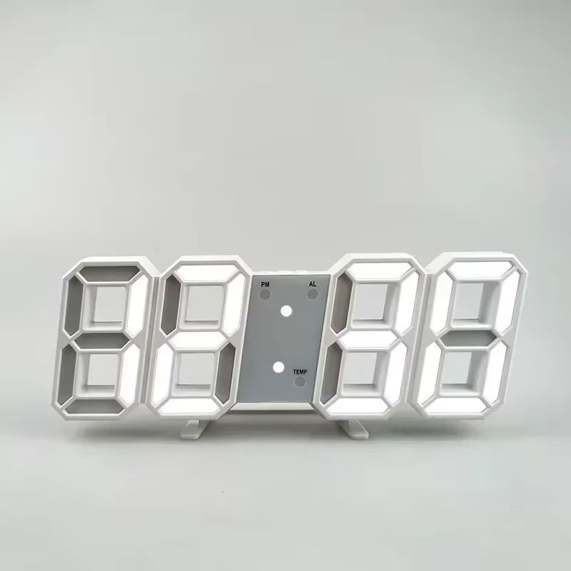 Modern 3D LED Digital Wall Clock With USB Power And Adjustable Brightness For Home Or Office Decor 6