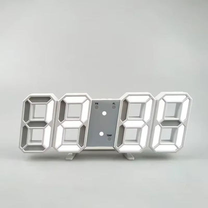 Modern 3D LED Digital Wall Clock With USB Power And Adjustable Brightness For Home Or Office Decor 6
