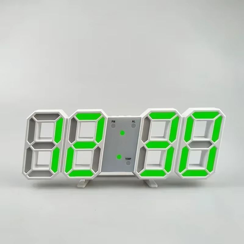 Modern 3D LED Digital Wall Clock With USB Power And Adjustable Brightness For Home Or Office Decor 8