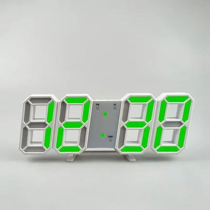 Modern 3D LED Digital Wall Clock With USB Power And Adjustable Brightness For Home Or Office Decor 8