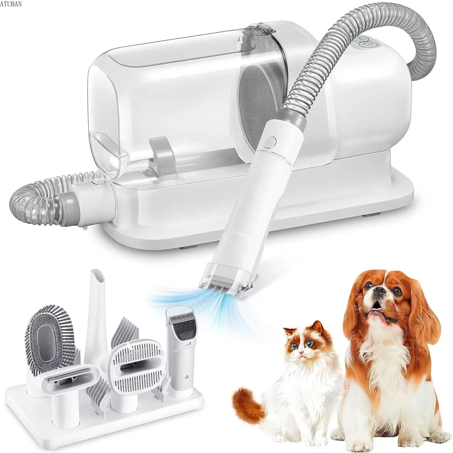 Dog Grooming Vacuum And Pet Hair Cleaner With 23L Dust Cup And Multiple Grooming Tools For Shedding