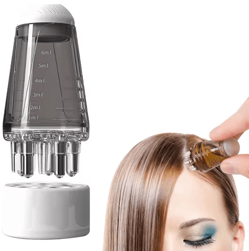 6ml Hair Growth Oil Applicator with Scalp Roller Massager