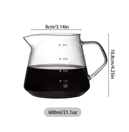 Glass Pour Over Coffee Maker Set With Reusable Filter And Carafe 3