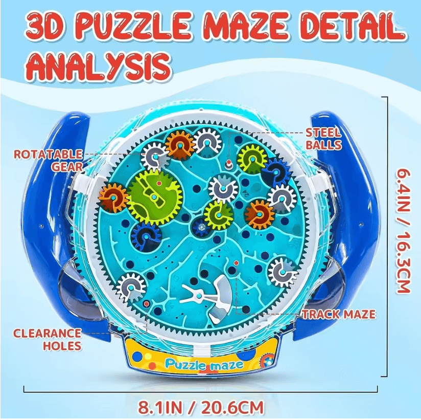 3D Maze Puzzle Ball Toy for Kids Brain Training and Stress Relief