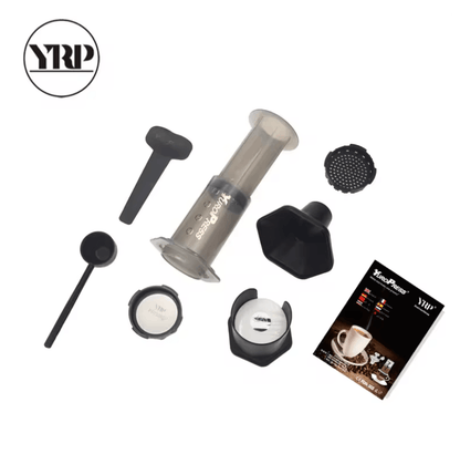 Portable Espresso French Press Coffee Maker With 350 Paper Filters 1