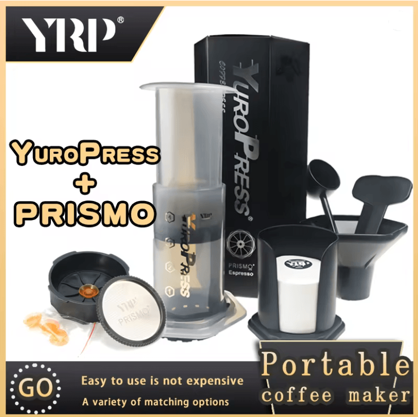 Portable Espresso French Press Coffee Maker With 350 Paper Filters 4