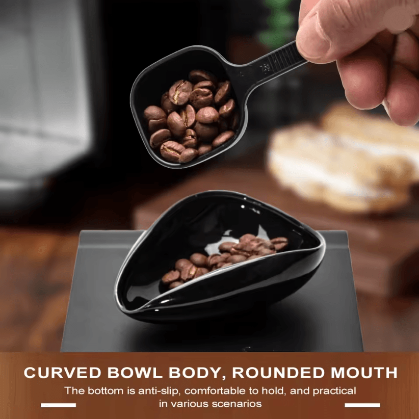 Ceramic Coffee Dosing Cup And Spoon Set For Espresso And Tea Brewing 2