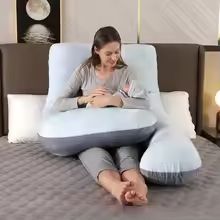 Full Body Maternity Pillow For Sleeping And Nursing  UShaped Pregnancy Support Cushion With Removab 8