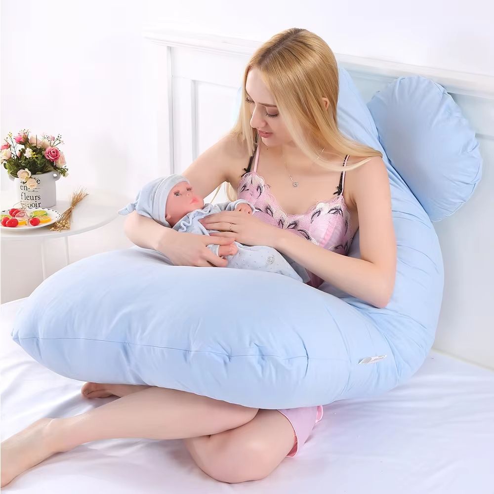 Full Body Maternity Pillow For Sleeping And Nursing  UShaped Pregnancy Support Cushion With Removab 2