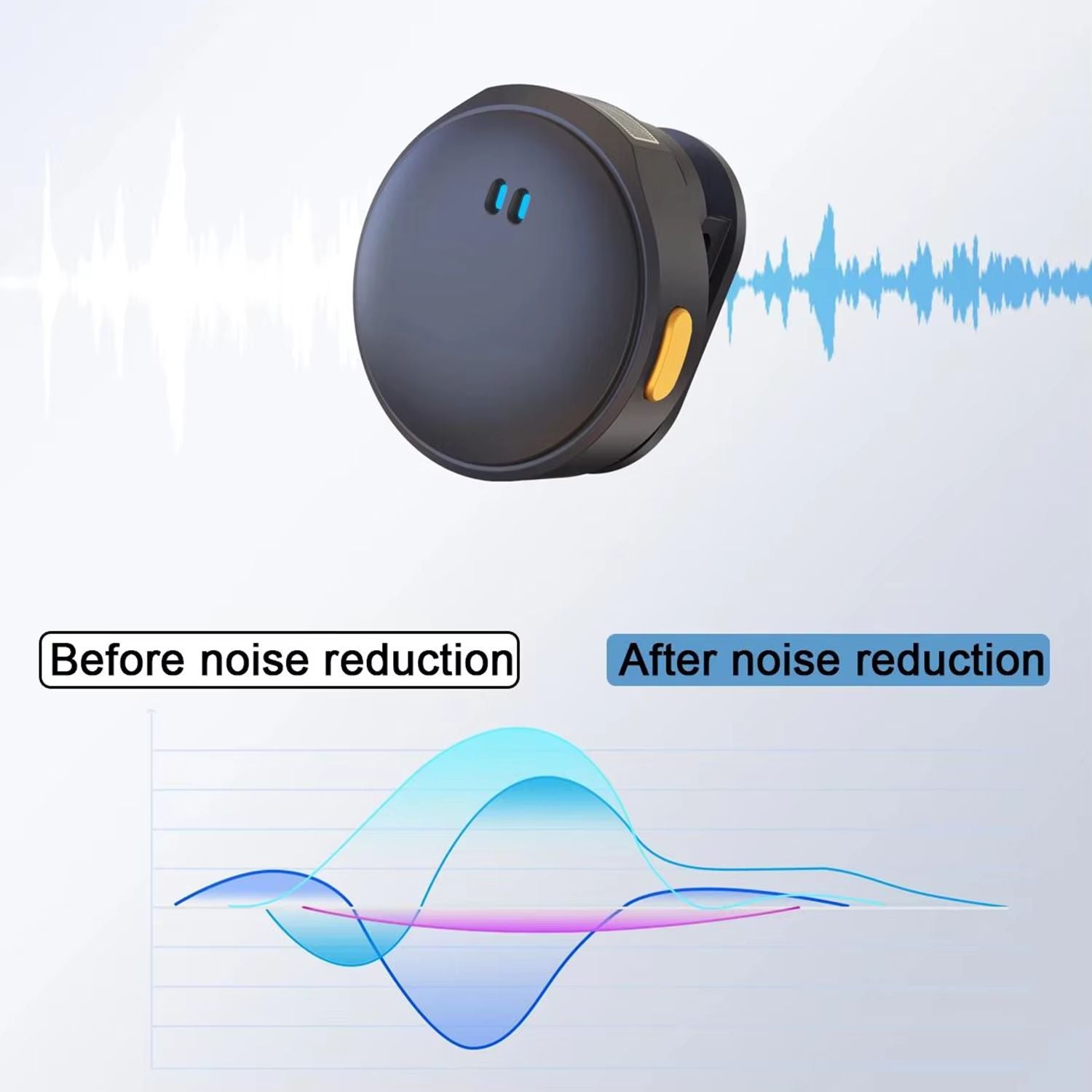 Wireless Magnetic Collar Microphone With Charging Case  Plug  Play 24G Mic For Video Recording  Str 3