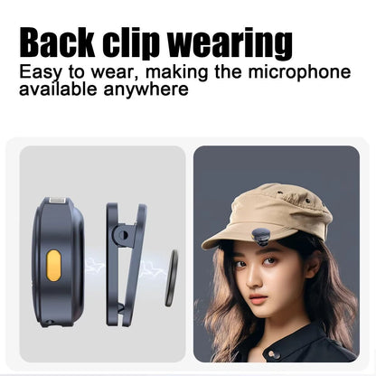 Wireless Magnetic Collar Microphone With Charging Case  Plug  Play 24G Mic For Video Recording  Str 4