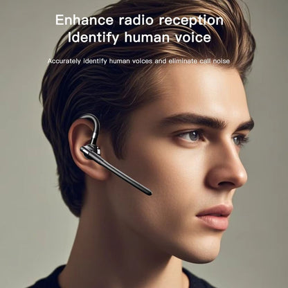 Bluetooth 54 Wireless EarHook Headset With Dual Mic  CVC80 Noise Cancelling For HandsFree Driving 1