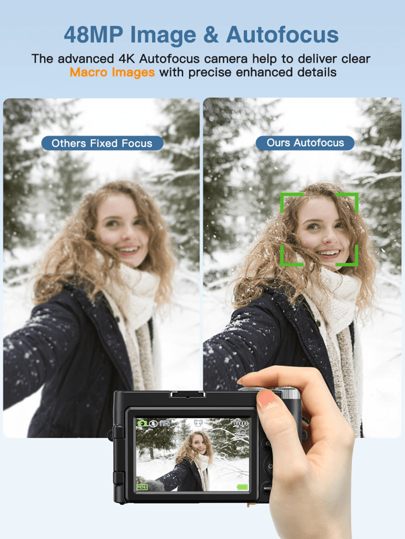 4K Vlogging Camera With Flip Screen Autofocus And Anti Shake For Photography And Video 2