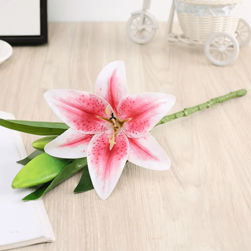 Realistic 3D Printed Artificial Lily Branches For Wedding And Home Decor 1