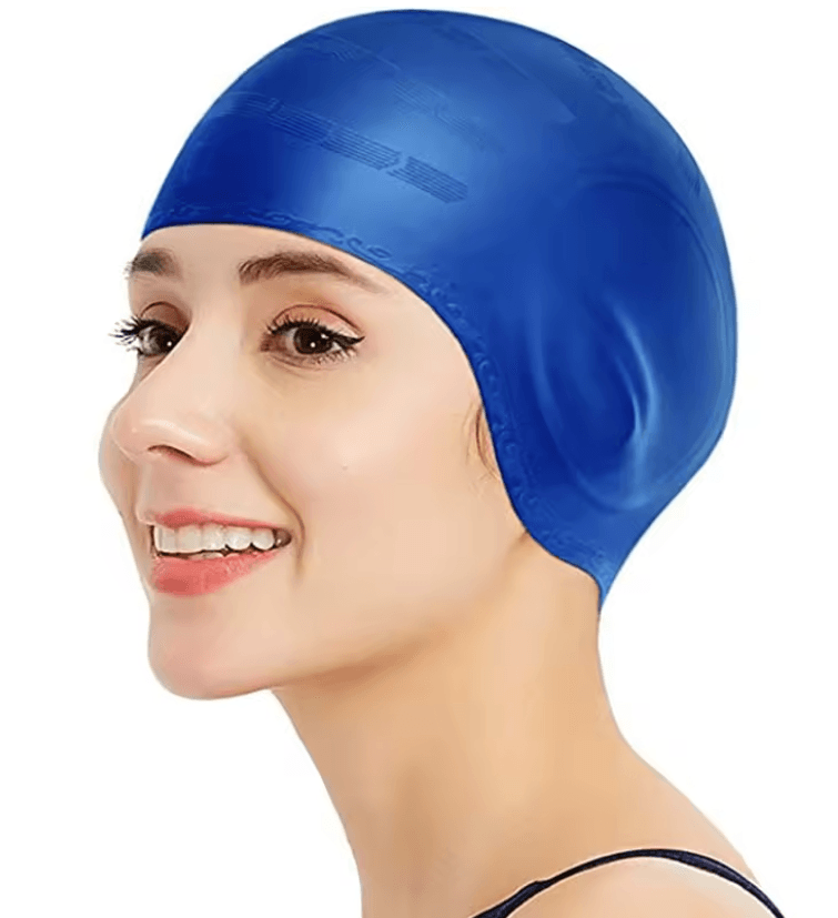 Waterproof Silicone Swimming Cap With Ear Protection For Adults 2