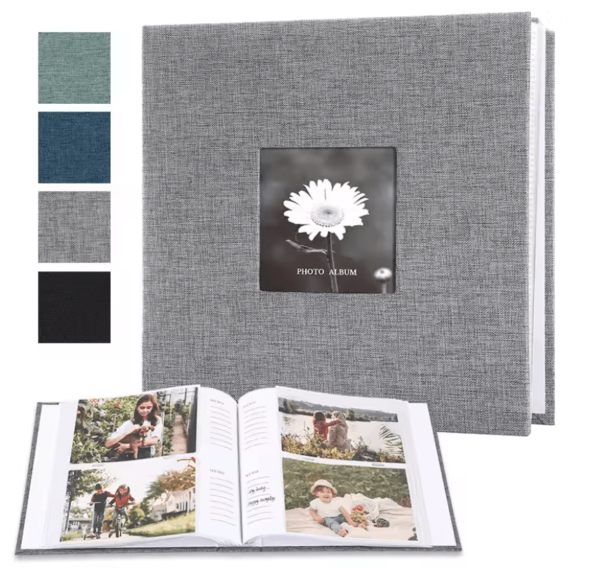 Linen Photo Album For 6 Inch Prints With Writable Interleaf Pages 1