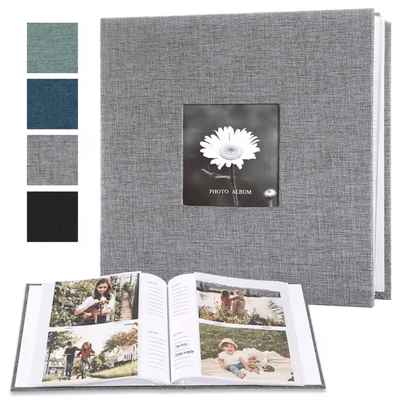 Linen Photo Album For 6 Inch Prints With Writable Interleaf Pages 1