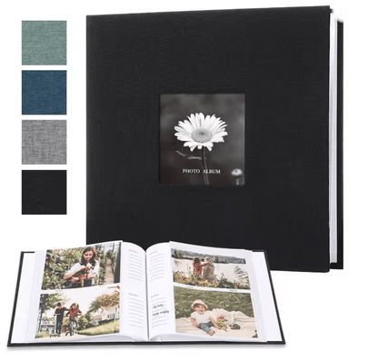 Linen Photo Album For 6 Inch Prints With Writable Interleaf Pages 2