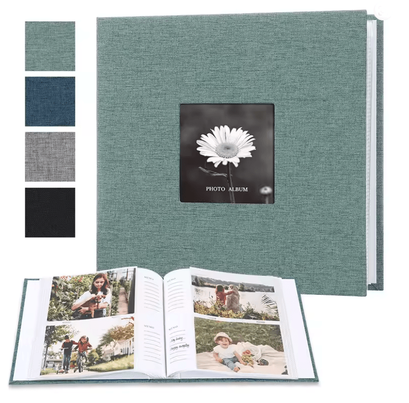 Linen Photo Album For 6 Inch Prints With Writable Interleaf Pages 3