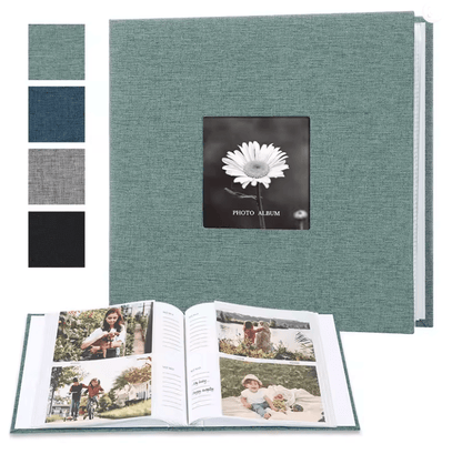 Linen Photo Album For 6 Inch Prints With Writable Interleaf Pages 3