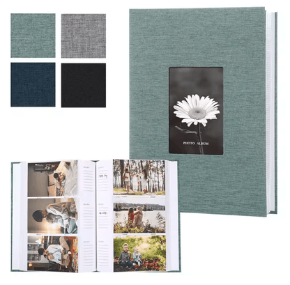 Linen Photo Album For 6 Inch Prints With Writable Interleaf Pages 6