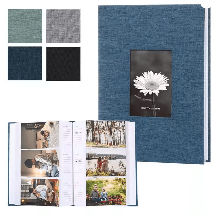 Linen Photo Album For 6 Inch Prints With Writable Interleaf Pages 7