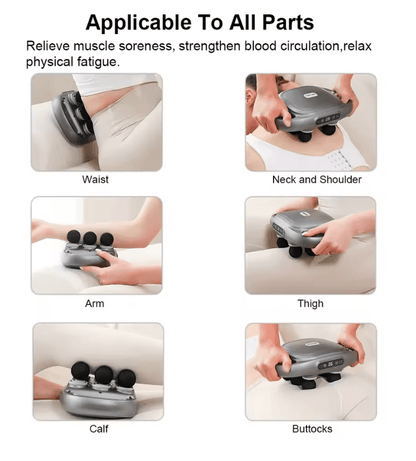 High Frequency Muscle Massage Gun With 6 Heads For Deep Tissue Recovery 1