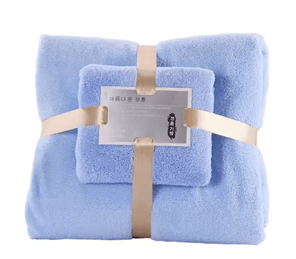 QuickDry Coral Velvet Bath Towel Set 2 Pack 3